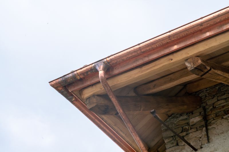 Copper Downspout Installation