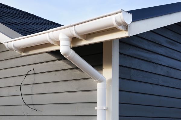 PVC Rain Gutter Installation in Evergreen