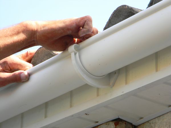 Plastic Gutter Repair in Evergreen