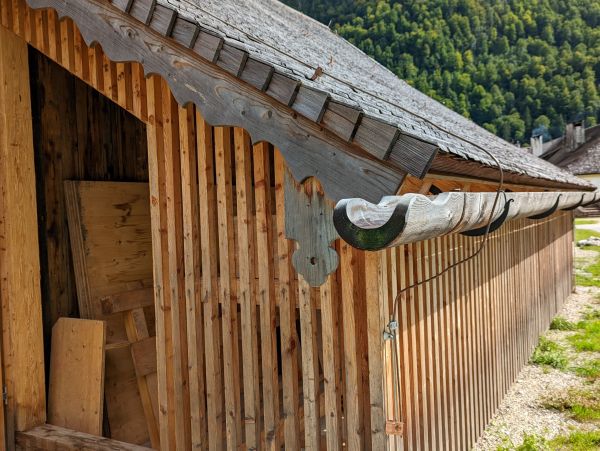 Wood Gutter Installation in Evergreen